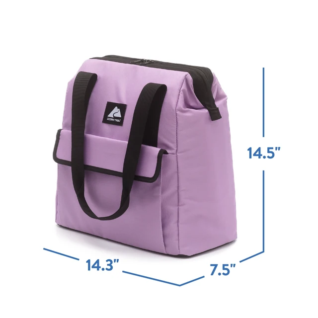 Alt view image 6 of 6 - Ozark Trail 24 Can Wide Mouth Soft Cooler Tote, Purple, 16.9 Quart