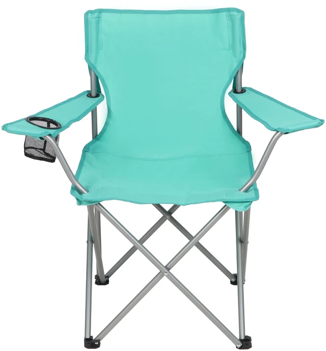 Main image of Ozark Trail Quad Folding Camp Chair with Cup Holder, Green Sea