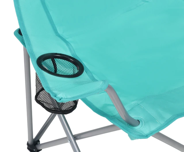 Alt view image 6 of 6 - Ozark Trail Quad Folding Camp Chair with Cup Holder, Green Sea