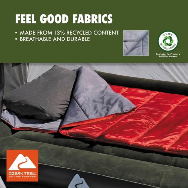 Alt view image 6 of 6 - Ozark Trail 50 F Rectangular Sleeping Bag