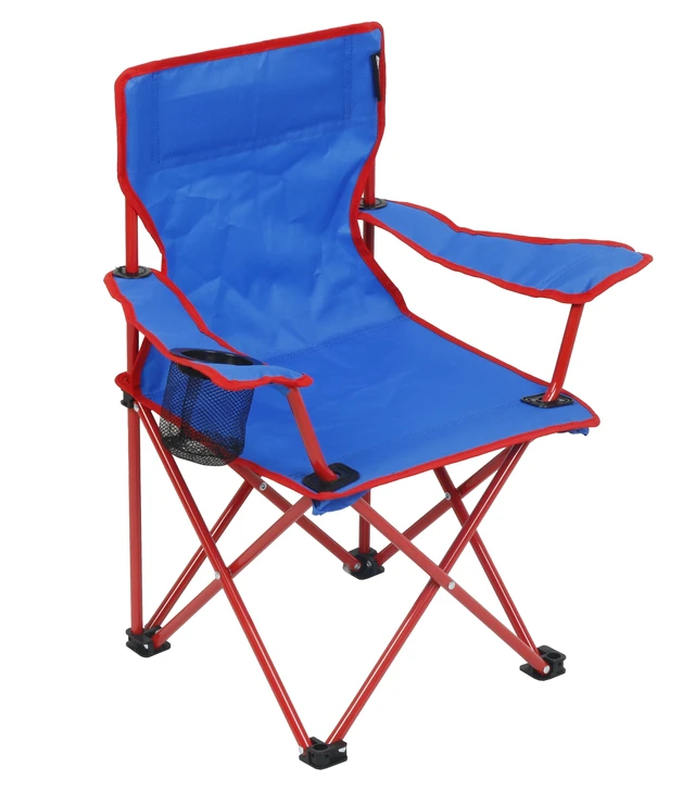 Alt view image 3 of 6 - Ozark Trail Kids Quad Camp Chair with Cupholder, Blue