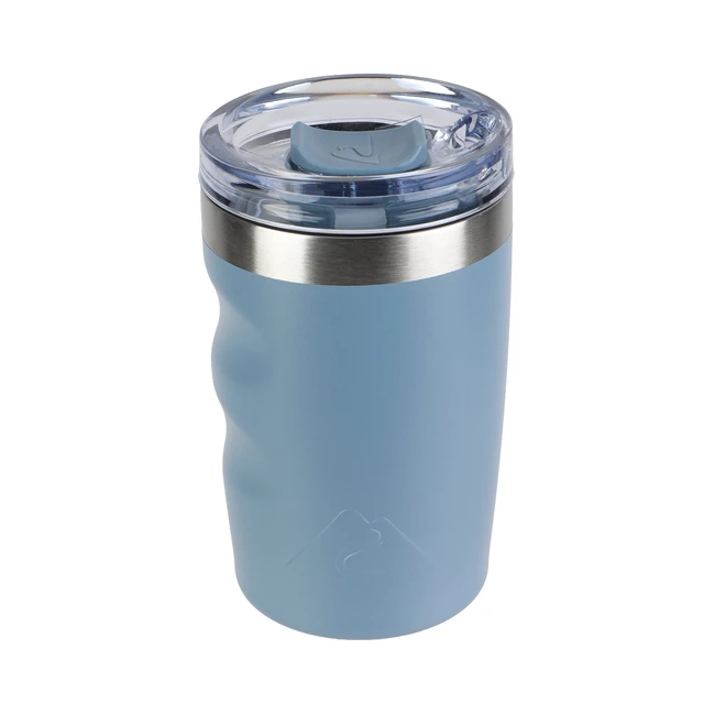 Alt view image 2 of 6 - 12oz Ozark Trail Ceramic Lined Blue Stainless Steel Insulated Travel Tumbler with Slider Lid