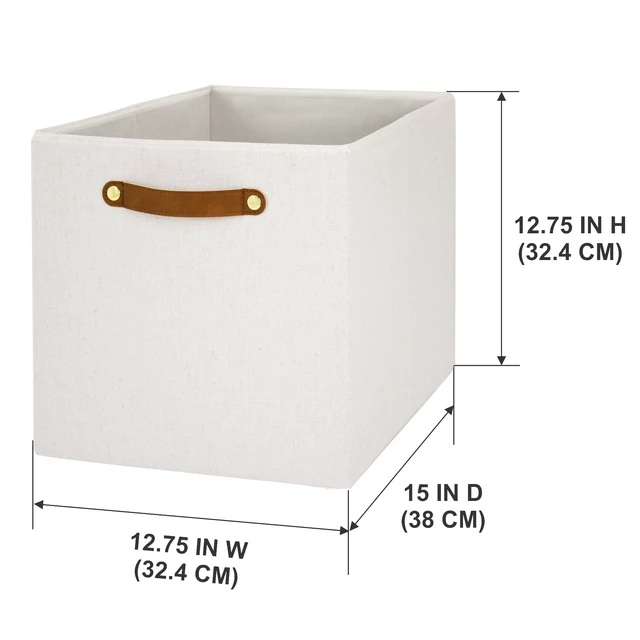 Alt view image 6 of 6 - Better Homes and Gardens Collapsible Fabric Cube Storage Bin, Vanilla