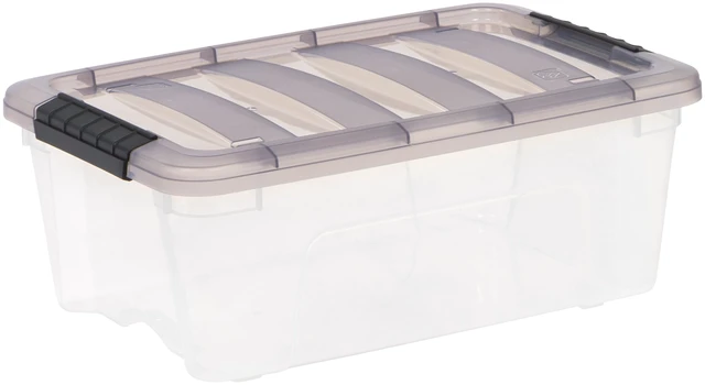 Main image of IRIS 12.95Qt Plastic Storage Bin with Lid, Stackable