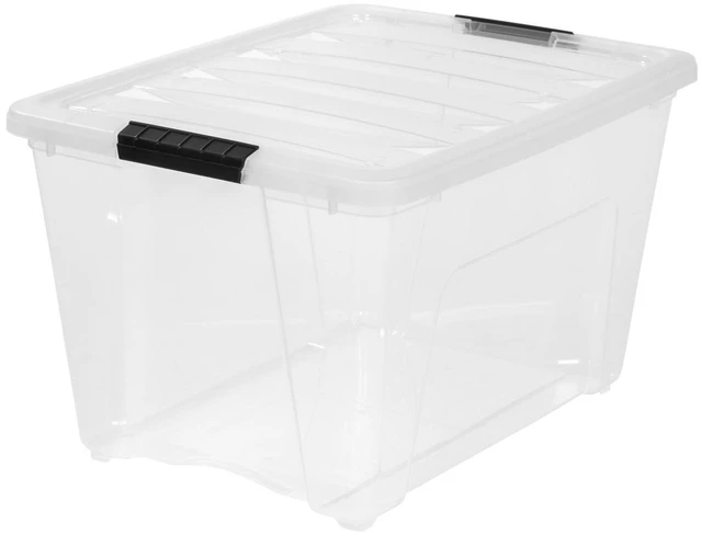 Main image of IRIS 53 Qt. Plastic Stackable Storage Bin with Lid, Tote