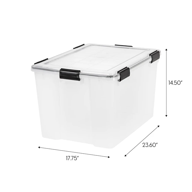 Alt view image 2 of 5 - IRIS 74Qt Storage Box, Clear