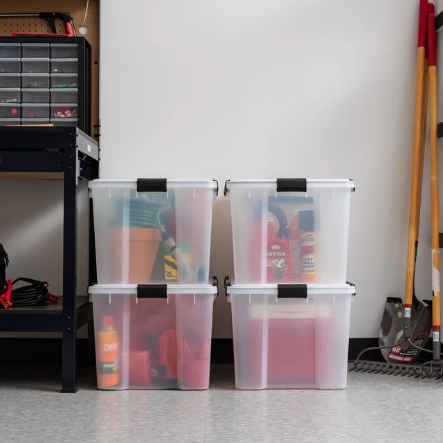 Alt view image 5 of 5 - IRIS 74Qt Storage Box, Clear