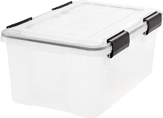 Main image of IRIS WEATHERPRO 19qt Airtight Plastic Storage Bin with Lid, Seal and Secure Latching Buckles