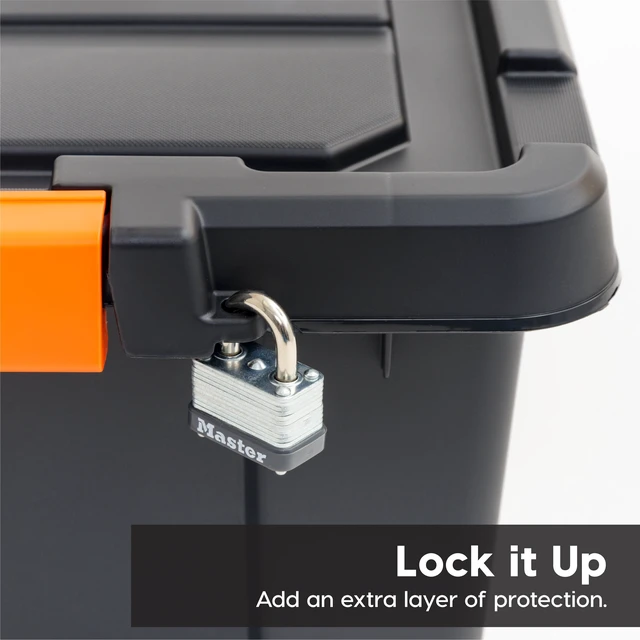 Alt view image 3 of 6 - IRIS 12Gal Plastic Storage Bins with Lids, Latching Totes, Heavy Duty Containers