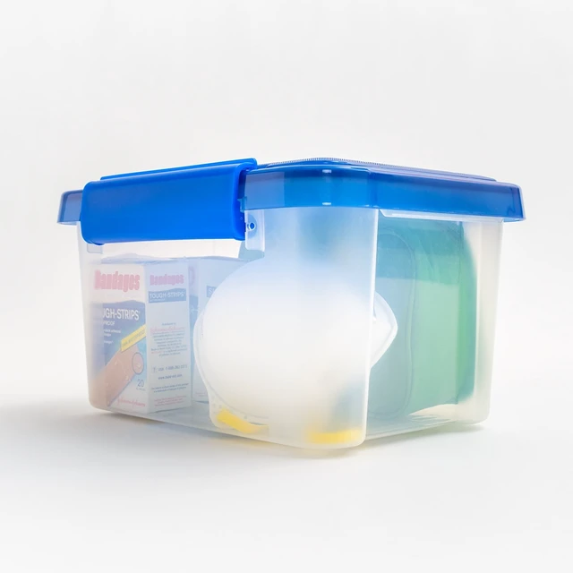 Alt view image 5 of 5 - IRIS 6Qt Plastic Storage Bins with Sealed Lids, Clear Gasket Box, Airtight Containers
