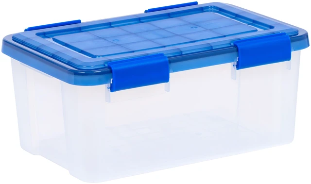 Main image of IRIS 19 Qt. Plastic Storage Bins with Airtight Sealed Lids and Clear Gasket Box
