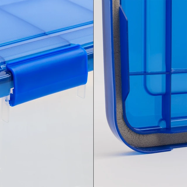 Alt view image 5 of 5 - IRIS 19 Qt. Plastic Storage Bins with Airtight Sealed Lids and Clear Gasket Box