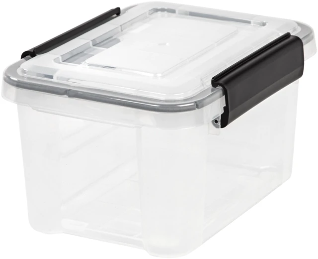 Main image of IRIS 6.5Qt Storage Container Box Bin with Seal Latching Lid, Clear