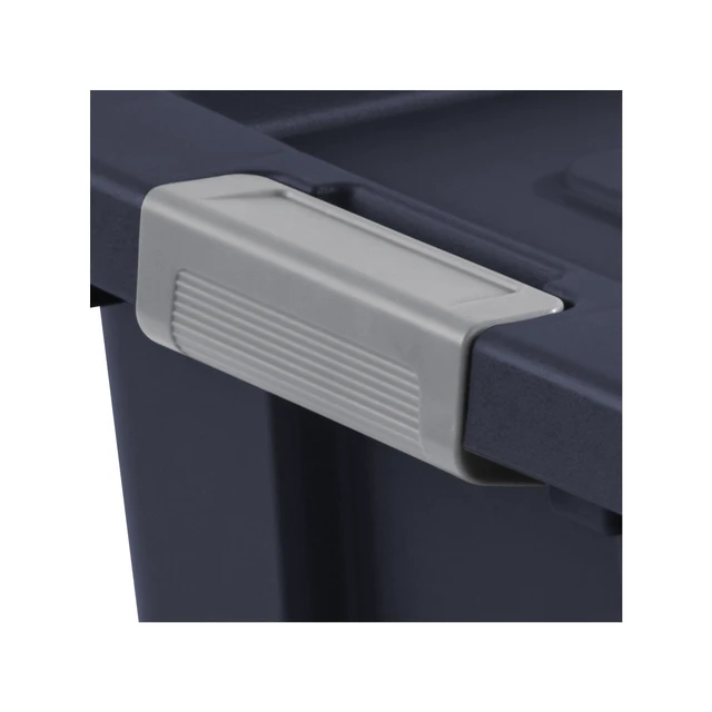 Alt view image 2 of 6 - Sterilite Tuff1 18Gallon Large Latching Storage Bin, Rugged Plastic Tote with Latch Lid, Heavy Duty, Dark Blue