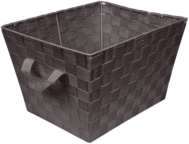 Main image of Simplify Small Woven Storage Basket in Chocolate Brown