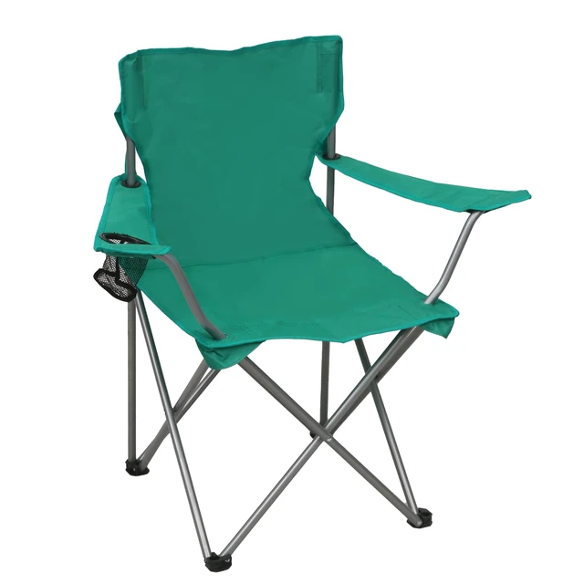 Alt view image 3 of 6 - Ozark Trail Quad Folding Camp Chair with Cupholder, Serrano Pepper
