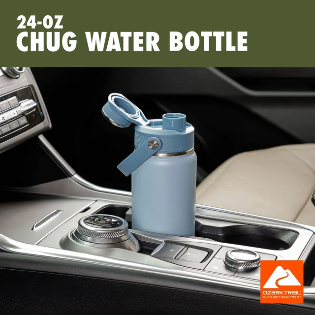 Alt view image 3 of 6 - Ozark Trail 24oz Stainless Steel Insulated Chug Water Bottle, Light Blue