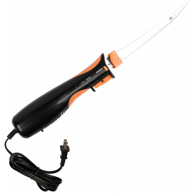 Alt view image 5 of 5 - Ozark Trail Electric Fillet Knife with Dual Blade Set, Stainless Steel Serrated Blade, and Soft Grip Handle for Fish Cleaning
