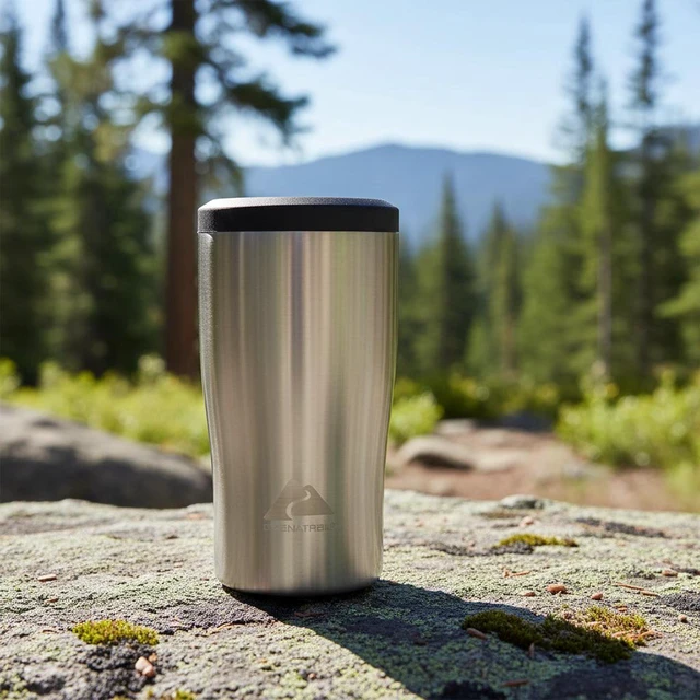 Alt view image 2 of 6 - Ozark Trail 3-in-1 Can Thermocooler with Lid, 12oz, Silver
