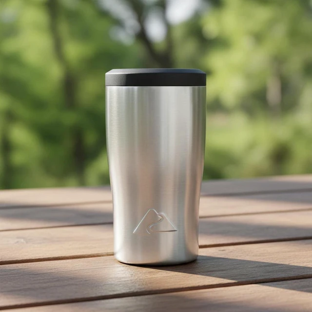Alt view image 3 of 6 - Ozark Trail 3-in-1 Can Thermocooler with Lid, 12oz, Silver