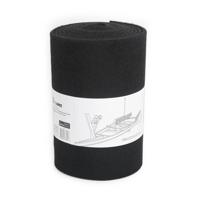 Alt view image 3 of 7 - Ozark Trail Marine Boat Trailer Bunk Carpet Replacement Padding, Black