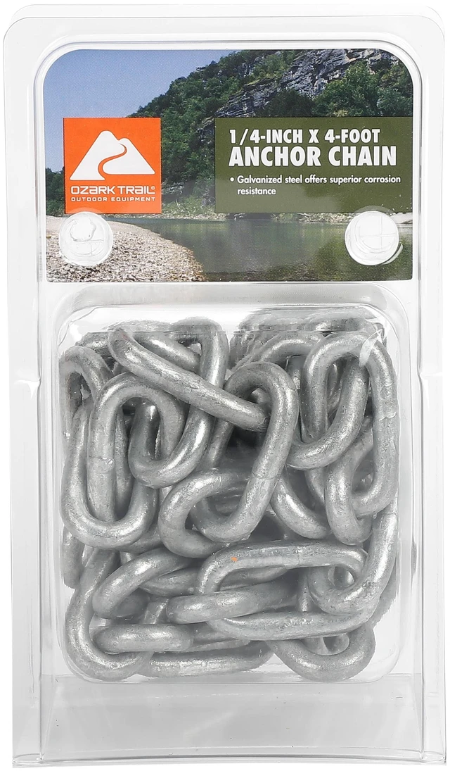Alt view image 3 of 7 - Ozark Trail BT6203 4-Foot Marine Anchor Chain Galvanized Finish