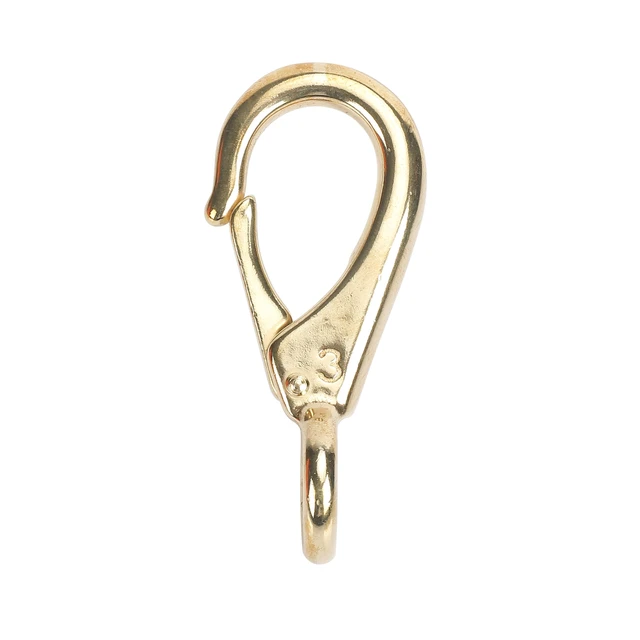 Alt view image 6 of 6 - Ozark Trail Brass Fixed Eye Boat Spring Snap Hook, 0.75in