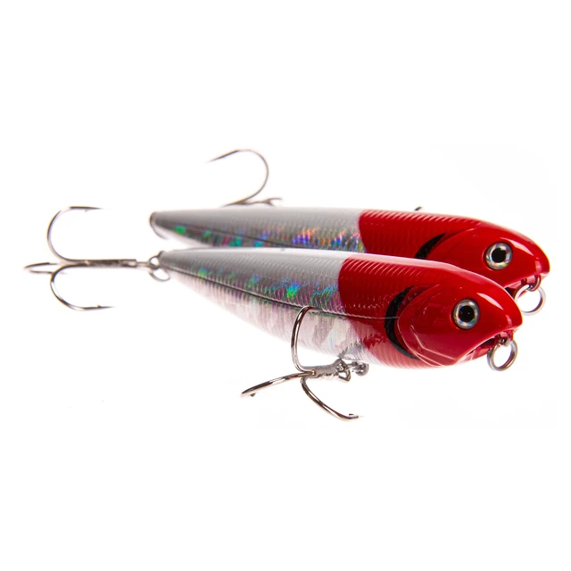 Alt view image 3 of 6 - Ozark Trail Walking Mullet Saltwater Inshore Fishing Lures Red Head 2-Pack