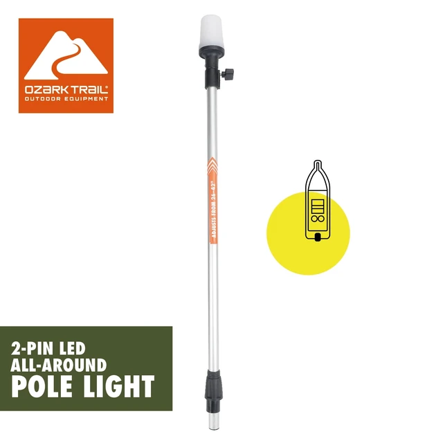 Alt view image 2 of 6 - Ozark Trail BT6239 Marine White All-Around Boat Pole Light