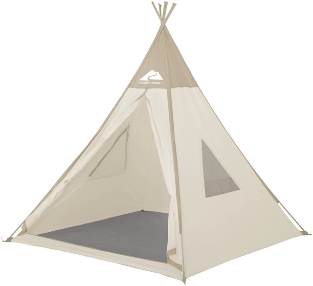 Main image of Ozark Trail Kids Teepee Tent, 5' x 5' x 60", Ages 2-12