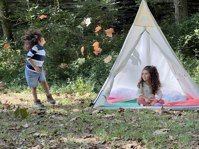 Alt view image 2 of 6 - Ozark Trail Kids Teepee Tent, 5' x 5' x 60", Ages 2-12