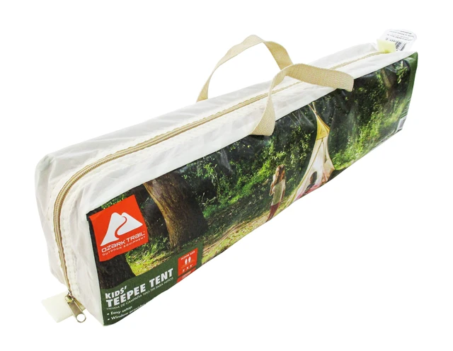 Alt view image 4 of 6 - Ozark Trail Kids Teepee Tent, 5' x 5' x 60", Ages 2-12