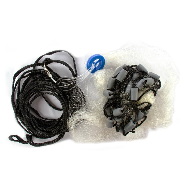 Alt view image 6 of 6 - Ozark Trail Pro Series 3/8in Mesh 3.5ft Radius Cast Net for Bait Fishing