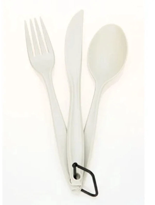 Alt view image 3 of 6 - 6-Pack Ozark Trail 3-Piece Polystyrene Spoon, Fork and Knife Flatware Set