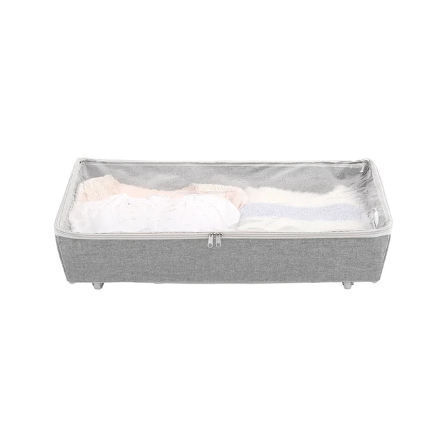 Alt view image 2 of 6 - Rolling Under-Bed Storage Bin with Zipper, Better Homes & Gardens, Gray