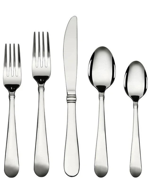 Main image of Mainstays Camfield 20-Piece Stainless Steel Flatware Set, Service for 4