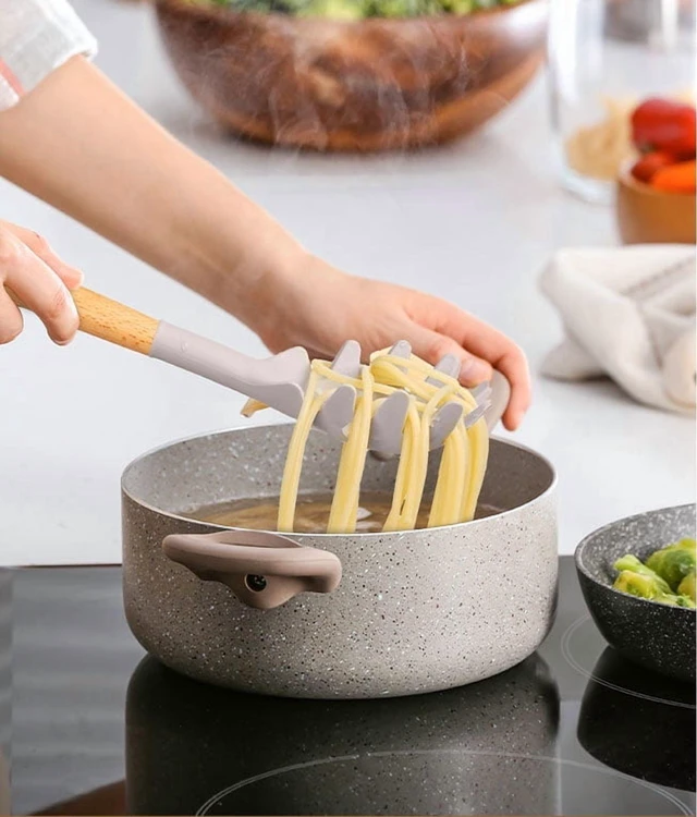 Alt view image 5 of 6 - Mainstays Silicone & Bamboo Cooking Utensil Set, 14 Pieces
