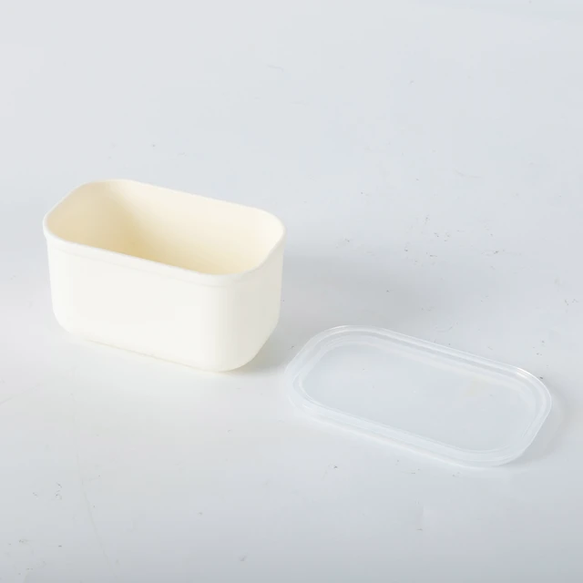 Alt view image 6 of 6 - Mainstays Snackle Box Mini Lunch & Snack 4-Compartment Plastic Container with Lids and Handle, White