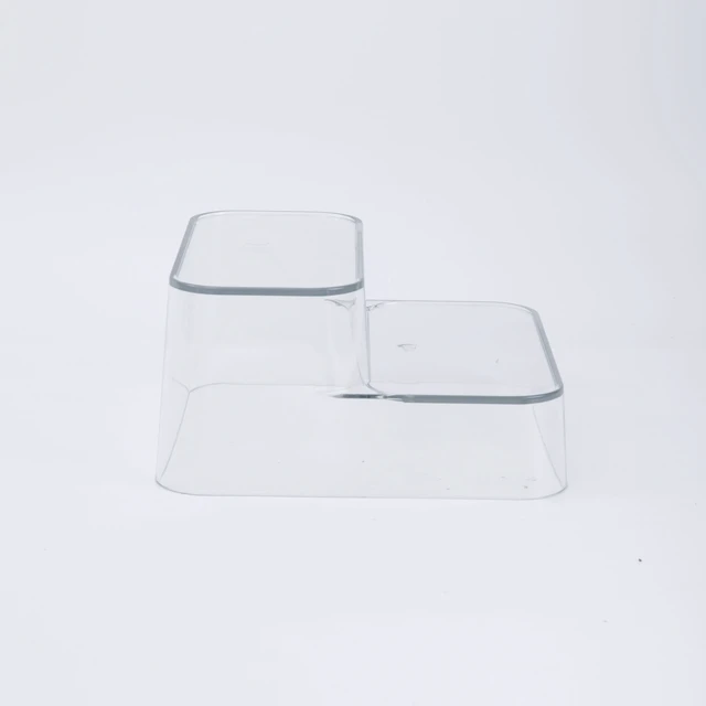 Alt view image 2 of 7 - Mainstays Clear Plastic Tiered Pantry Bin Organizer for Kitchen Accessibility