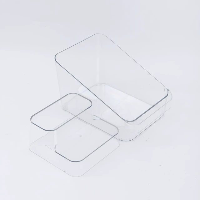 Alt view image 4 of 7 - Mainstays Clear Plastic Tiered Pantry Bin Organizer for Kitchen Accessibility