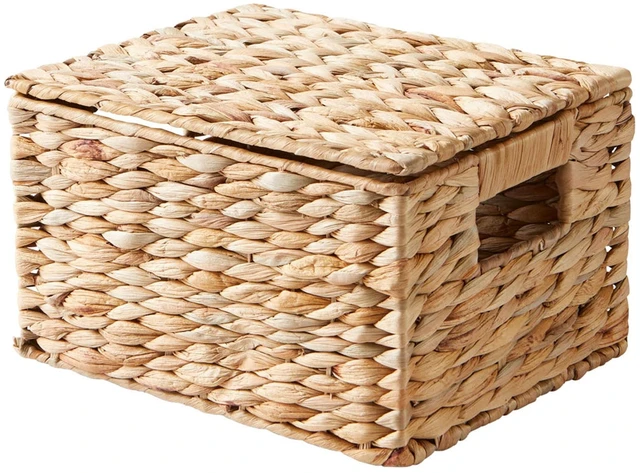 Main image of Better Homes & Gardens Hyacinth Basket with Lid