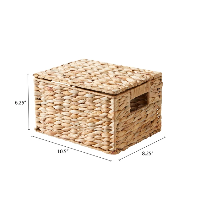Alt view image 3 of 6 - Better Homes & Gardens Hyacinth Basket with Lid