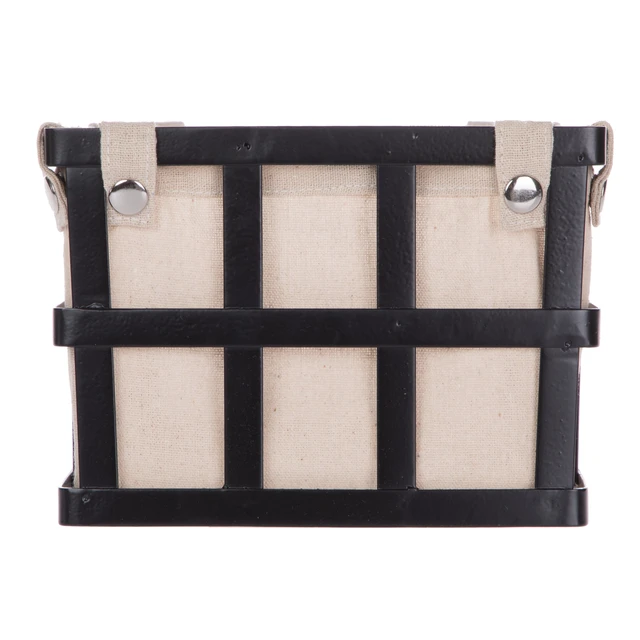 Alt view image 6 of 6 - Mainstays Metal Rectangle Storage Basket with Removable Liner, Black