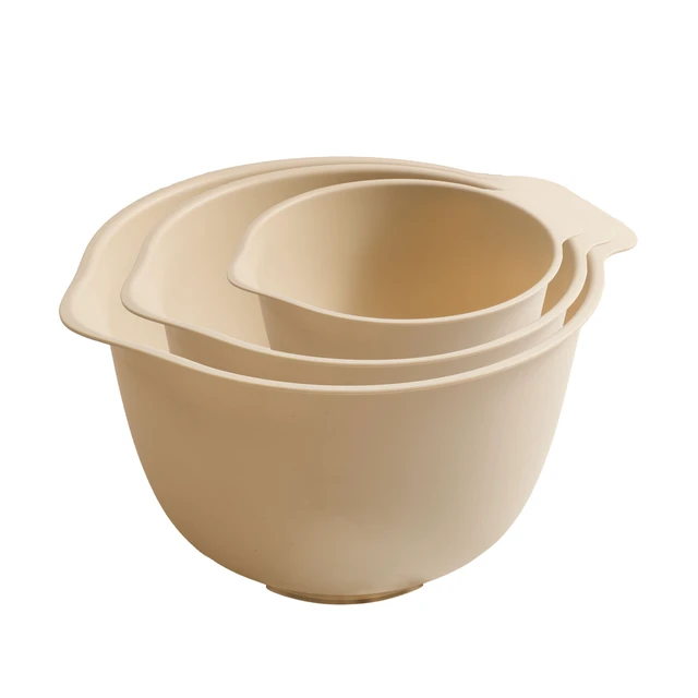 Alt view image 5 of 6 - Mainstays 3-Piece Mixing Bowl Set, 50% RPP, Recycled Material, 11.81in, Papyrus Beige