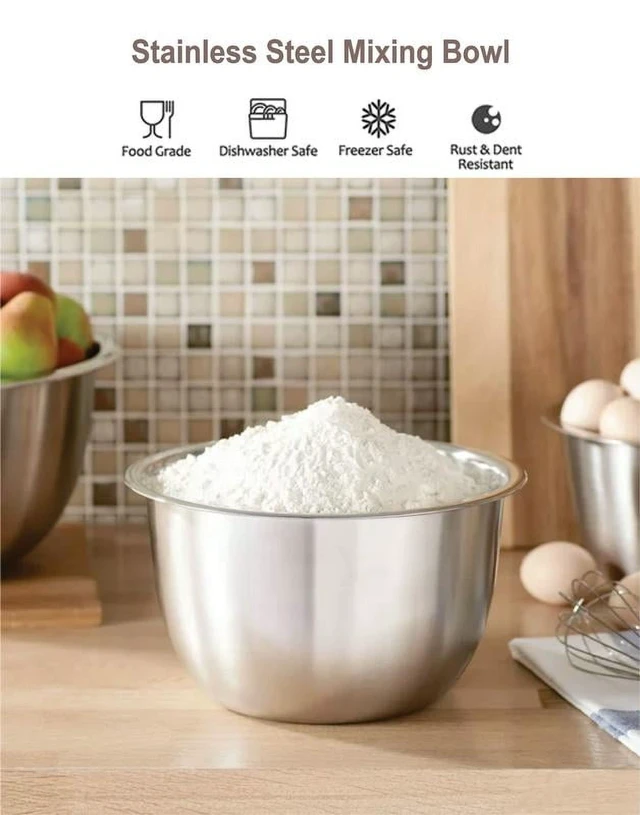 Alt view image 6 of 6 - Mainstays 8qt Stainless Steel Mixing Bowl