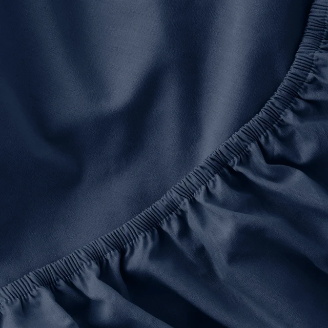 Alt view image 2 of 6 - Mainstays 300 Thread Count Easy Care Percale Fitted Sheet, Blue Cove, Twin/Twin XL
