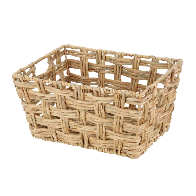Alt view image 4 of 6 - Better Homes & Gardens Medium Hyacinth Twist Storage Baskets with Handles, 2-Pack