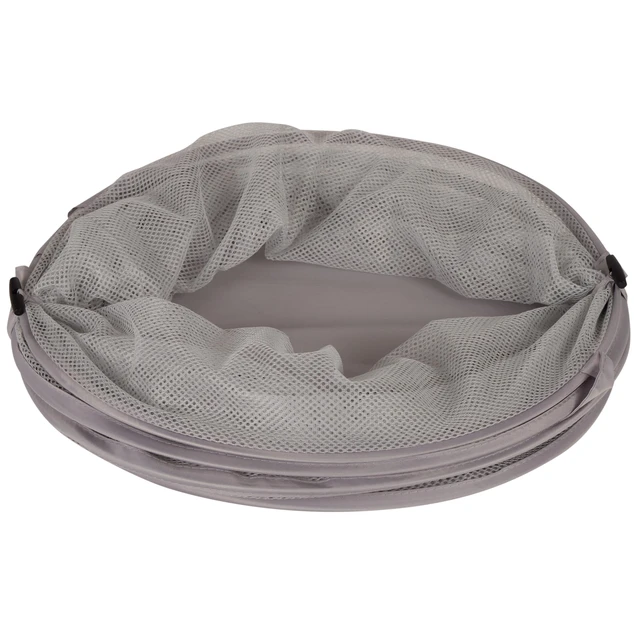 Alt view image 6 of 6 - Mainstays Pop-Up Laundry Hamper with Easy Carry Handles and Cinch Top, Soft Silver