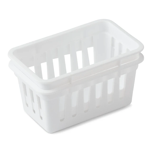Alt view image 4 of 6 - Mainstays 7-Piece Plastic Drawer Organizer Bin Set, White, for Kitchen, Desk, Bathroom and Vanity Drawers