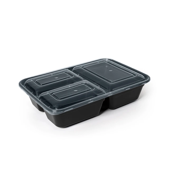 Alt view image 3 of 6 - Mainstays 30-Piece 3-Compartment Meal Prep Food Containers, BPA-Free